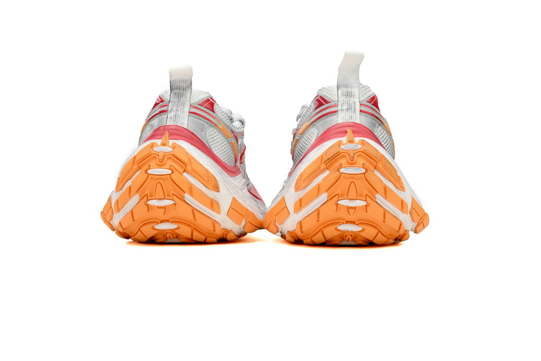 Balenciaga 10XL White Red Orange Chunky Sneakers