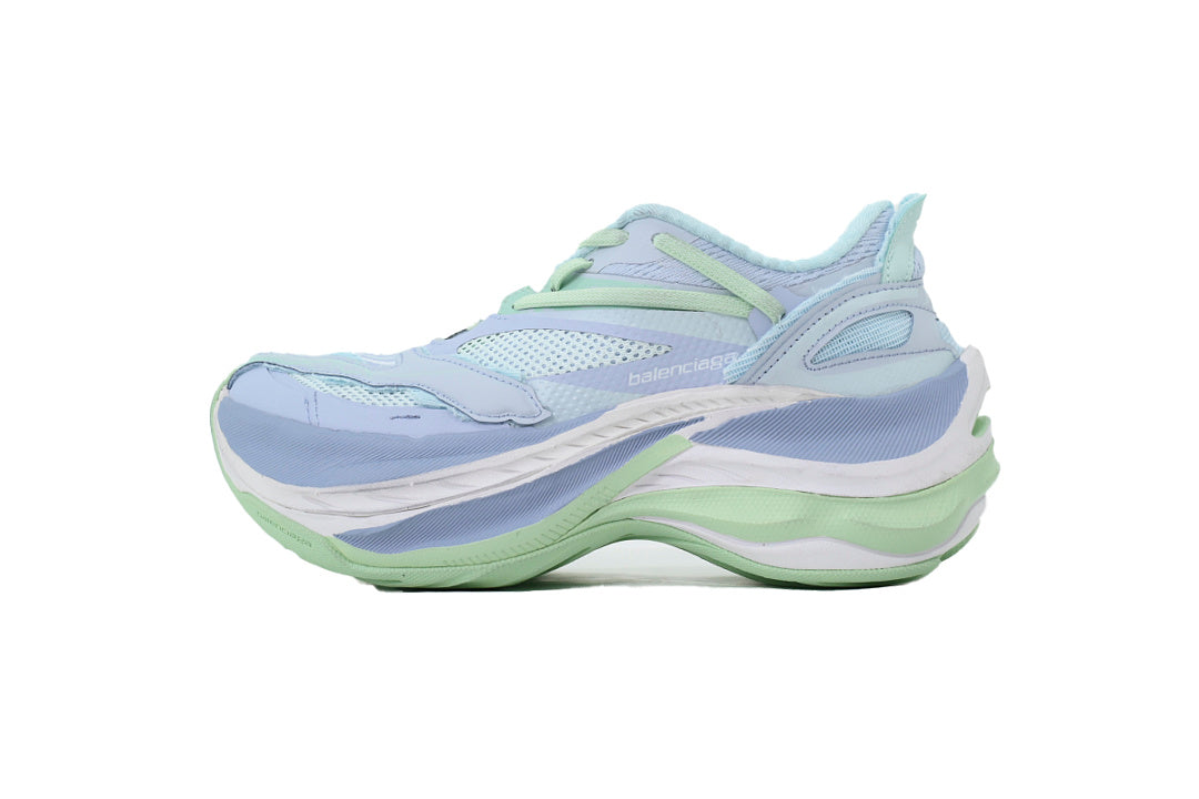 Balenciaga Jet Sneaker Blue Green Mesh Chunky Running Shoes