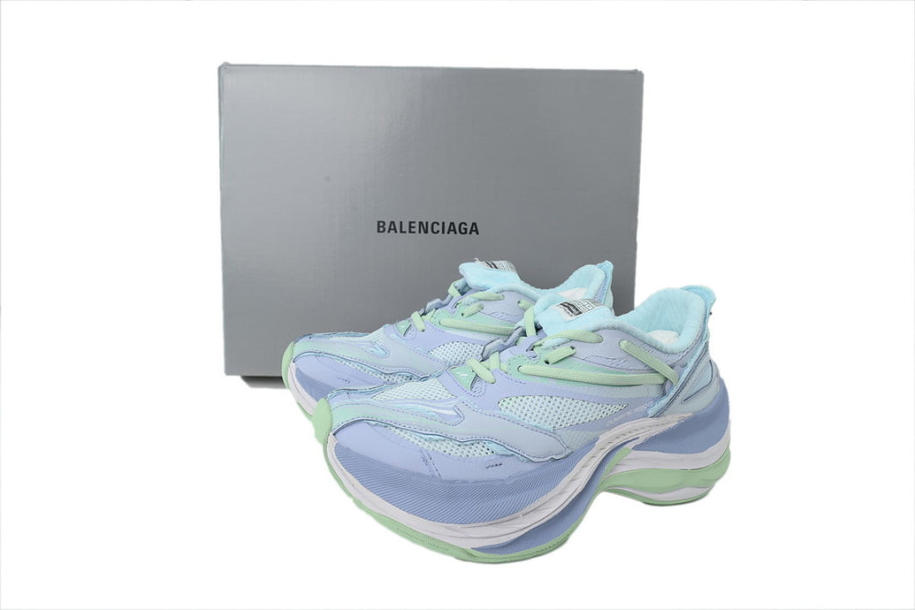 Balenciaga Jet Sneaker Blue Green Mesh Chunky Running Shoes