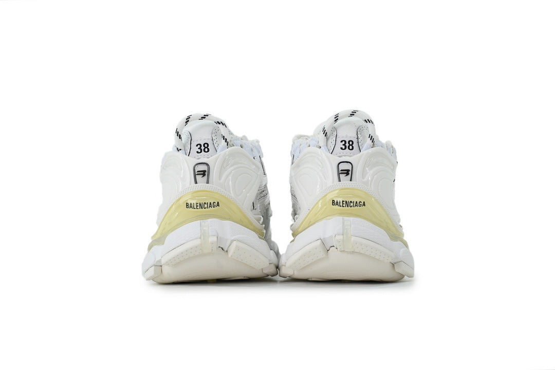 Balenciaga Runner Sneaker White Mesh Chunky Running Shoes