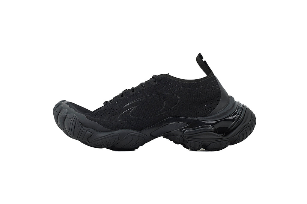 Balenciaga Circuit Black Knit & Rubber Layered Sneakers