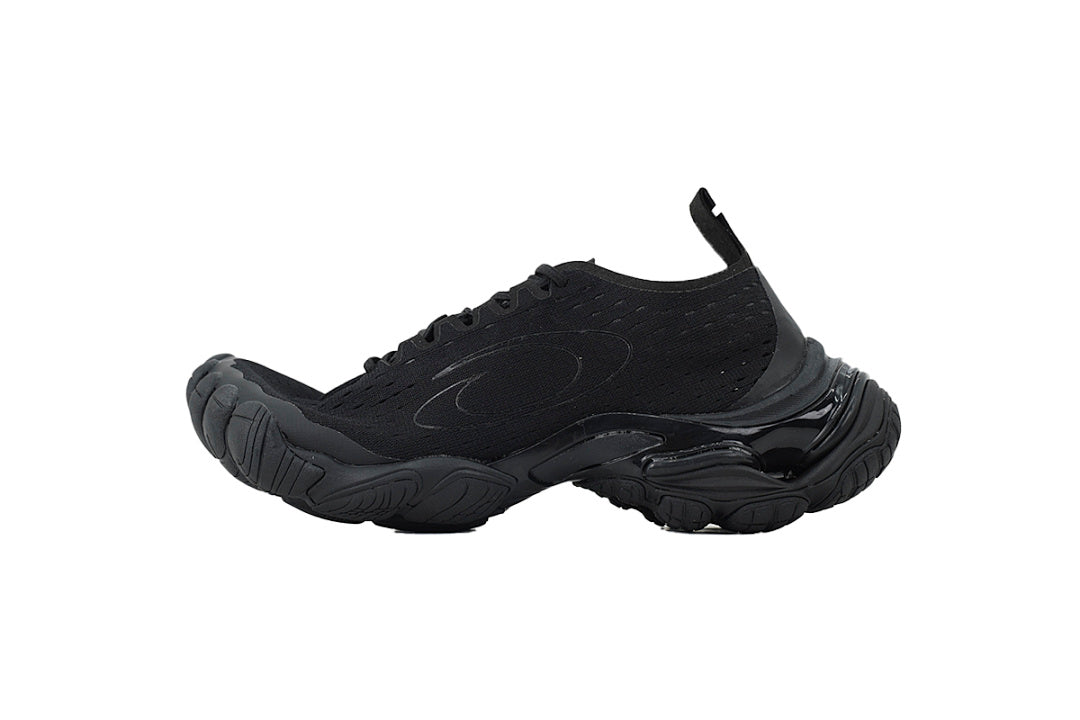 Balenciaga Circuit Black Knit & Rubber Layered Sneakers