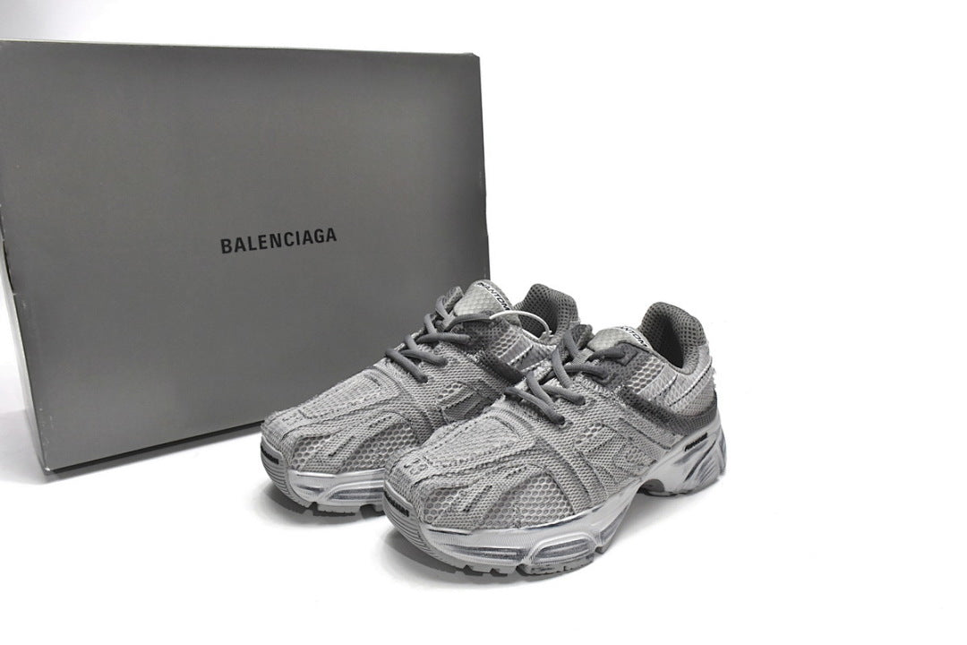 Balenciaga Phantom Sneaker Grey Mesh Distressed Chunky Running Shoes For Men Women