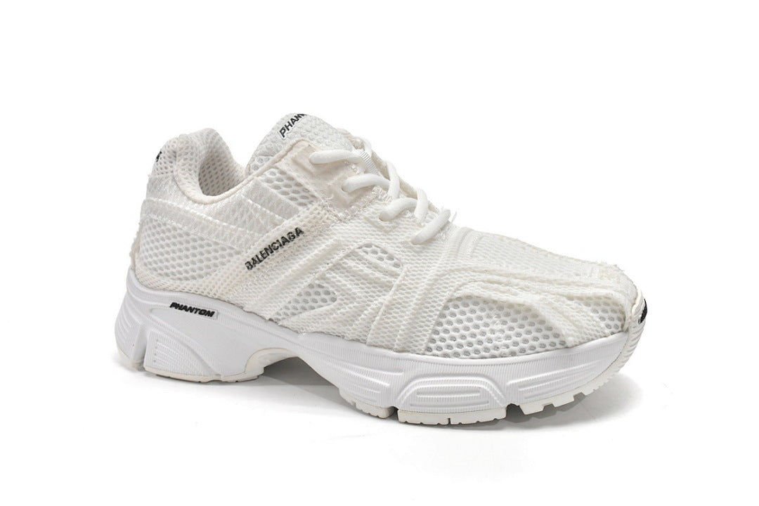 Balenciaga Phantom Sneaker White Mesh Chunky Running Shoes For Men Women