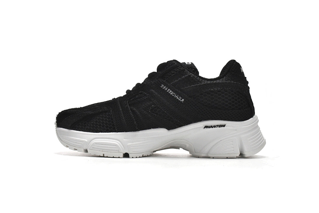 Balenciaga Phantom Sneaker Black Mesh White Sole For Men Women