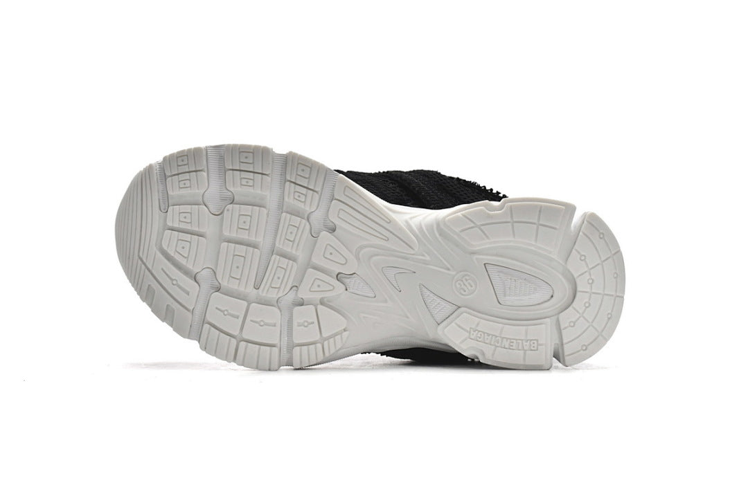 Balenciaga Phantom Sneaker Black Mesh White Sole For Men Women