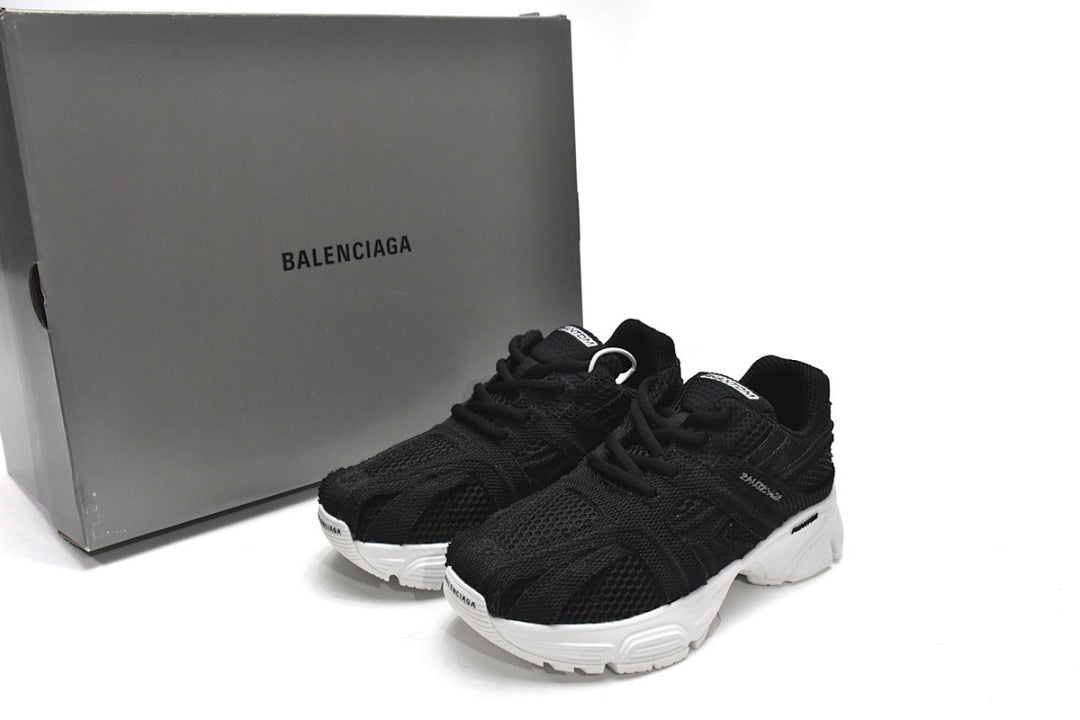 Balenciaga Phantom Sneaker Black Mesh White Sole For Men Women