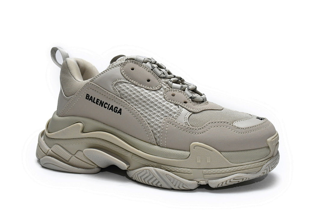 Balenciaga Triple S Sneaker Cream Beige Chunky Dad Shoes For Men Women