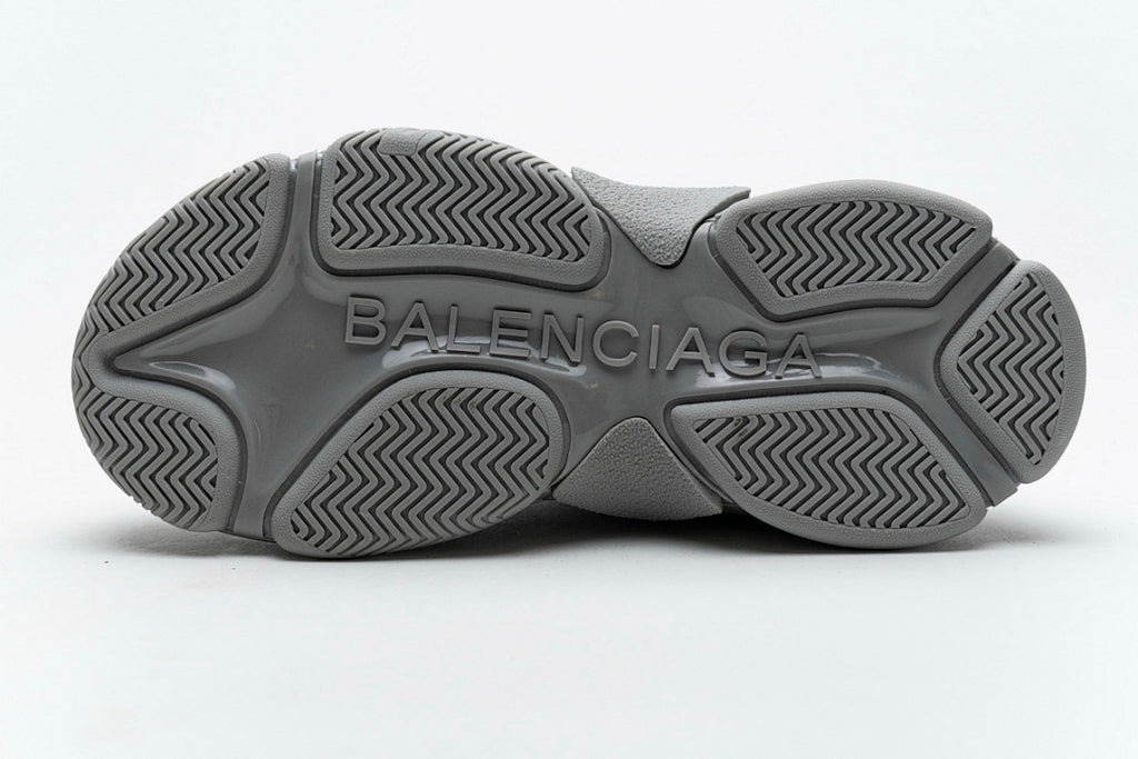 Balenciaga Triple S Sneaker Grey Allover Black Logo Chunky Dad Shoes For Men Women