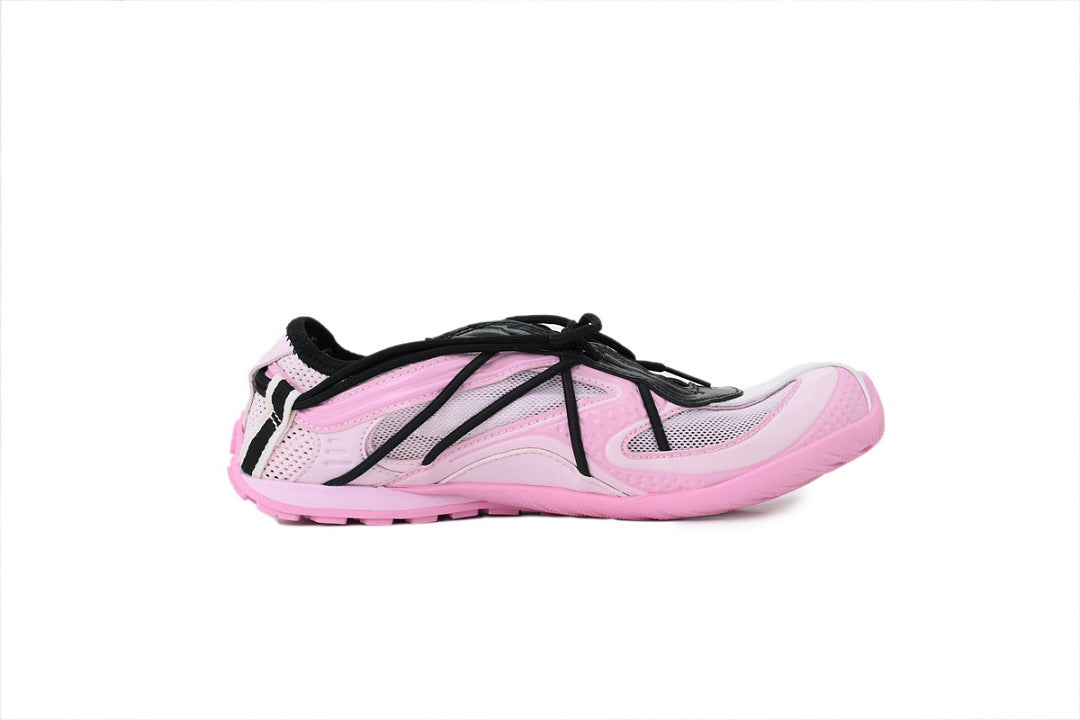 Balenciaga Radial Sneakers Pink Black Mesh Running Shoes