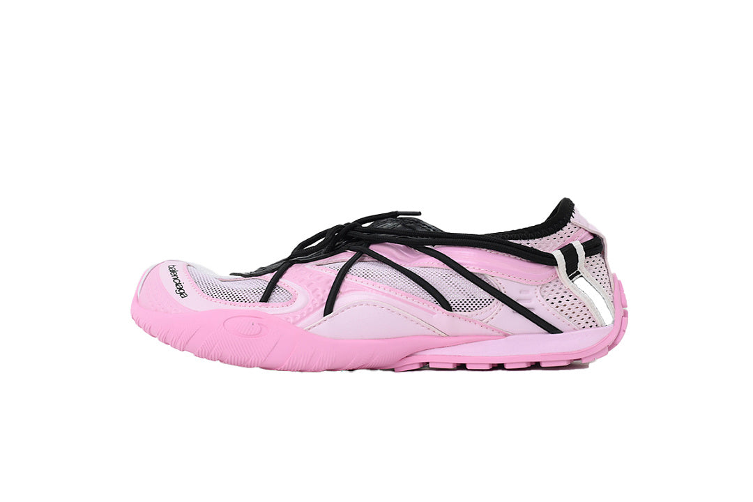 Balenciaga Radial Sneakers Pink Black Mesh Running Shoes