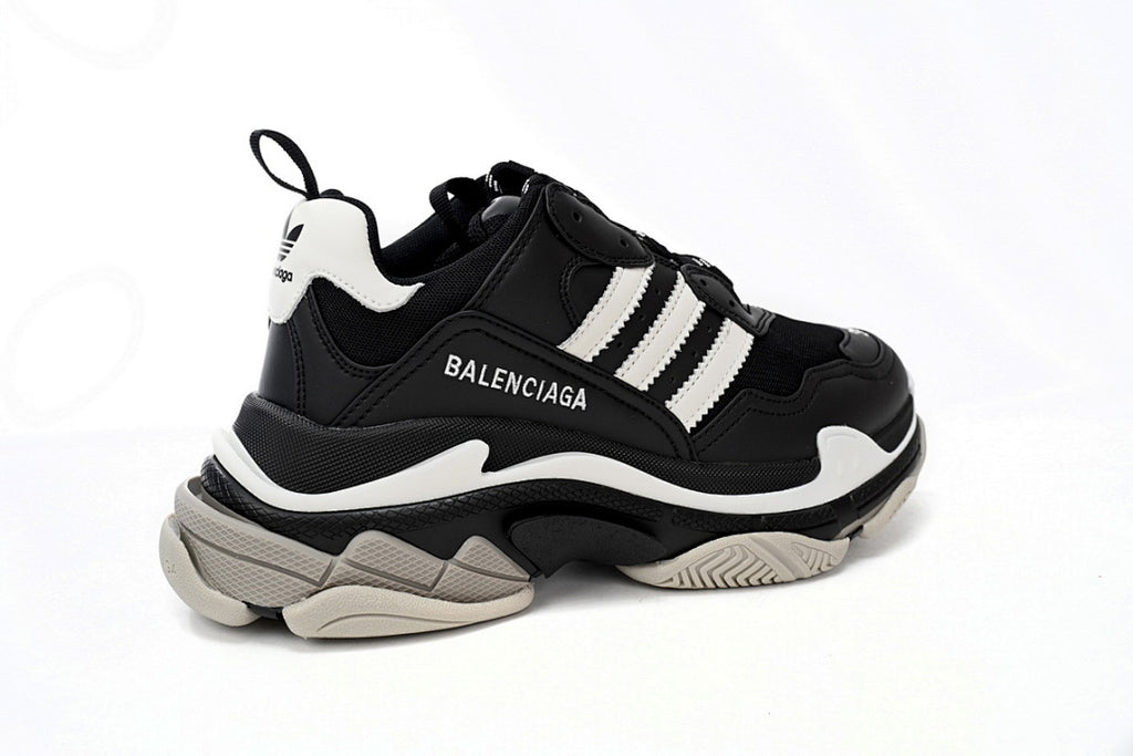 Balenciaga Triple S Black & White Sneakers