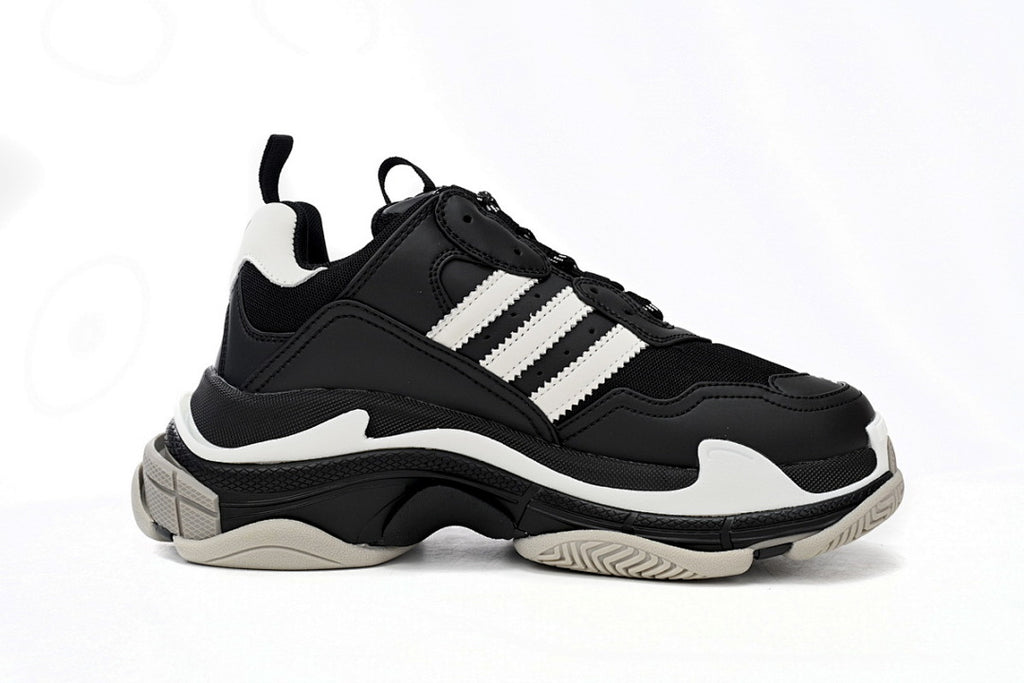 Balenciaga Triple S Black & White Sneakers
