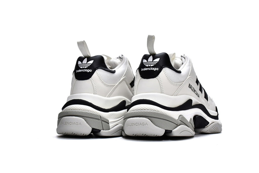Balenciaga Triple S White & Black Sneakers