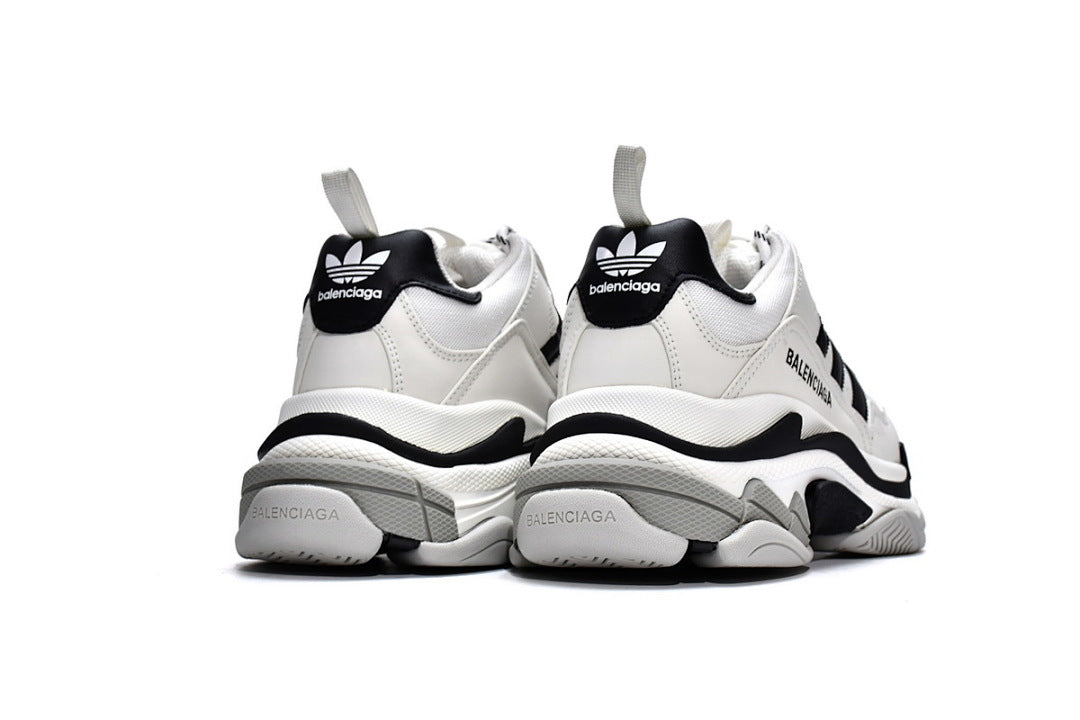 Balenciaga Triple S White & Black Sneakers