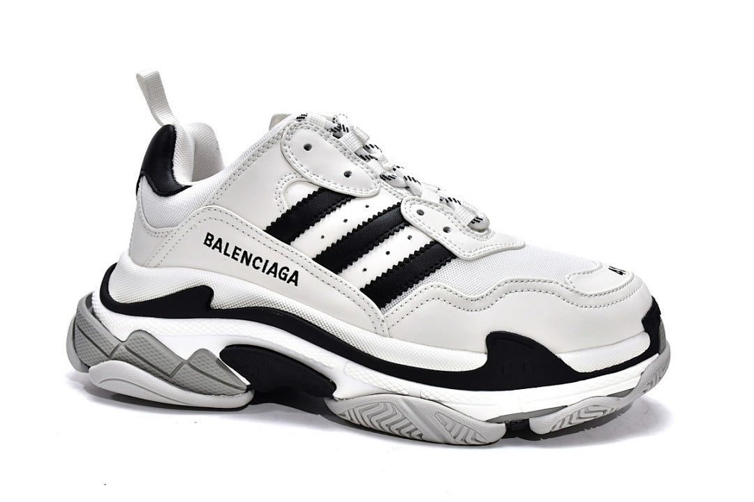 Balenciaga Triple S White & Black Sneakers