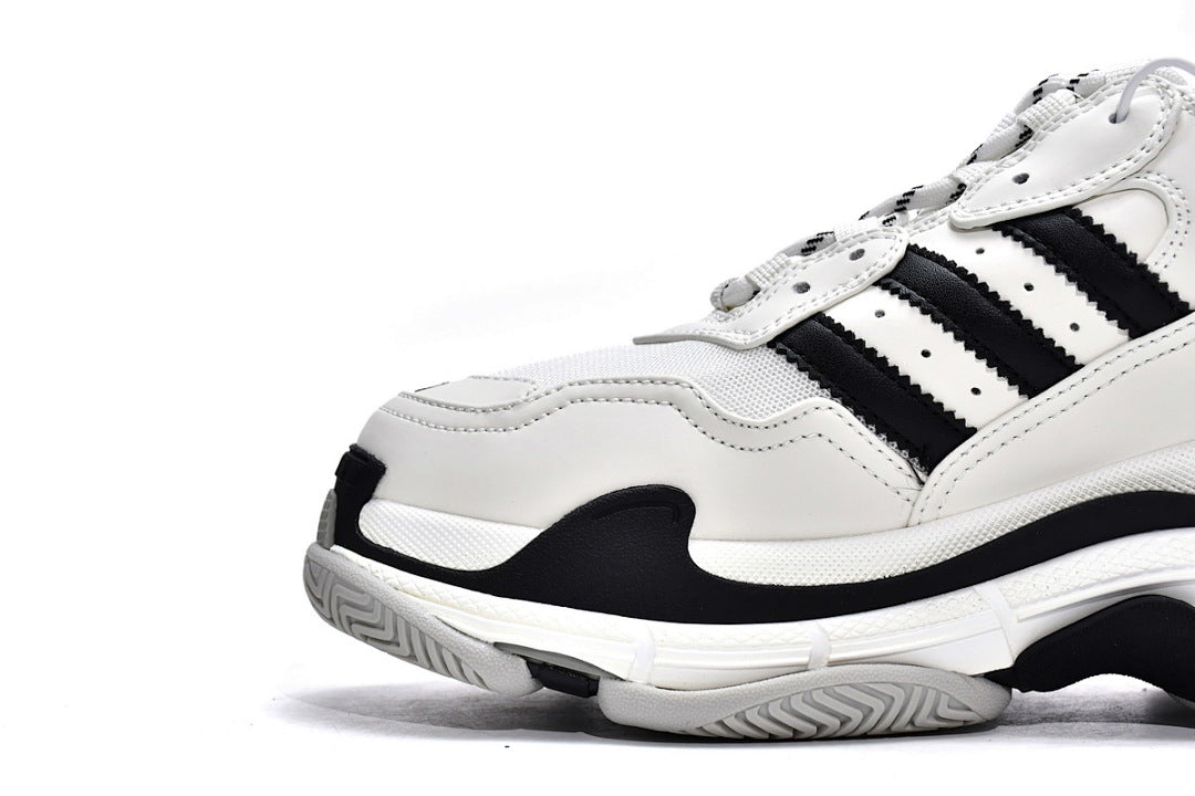 Balenciaga Triple S White & Black Sneakers