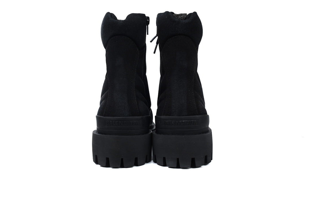 Balenciaga Combat Strike Boots Black