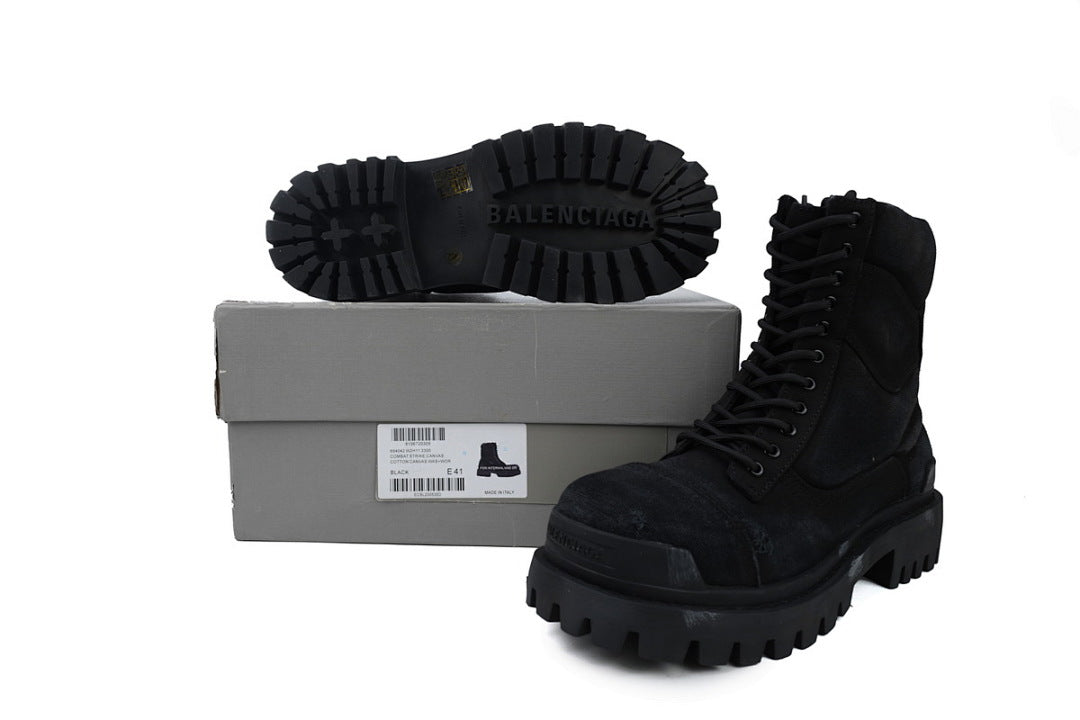 Balenciaga Combat Strike Boots Black