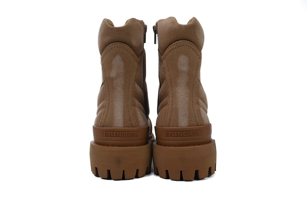 Balenciaga Combat Strike Boots Camel Brown