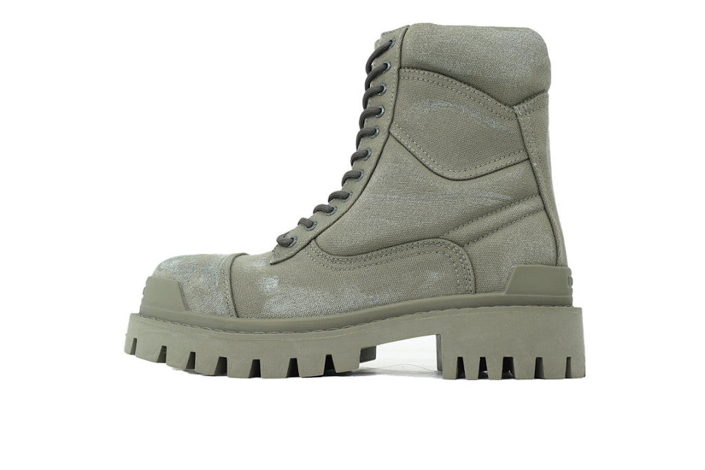 Balenciaga Combat Strike Boots Khaki Green