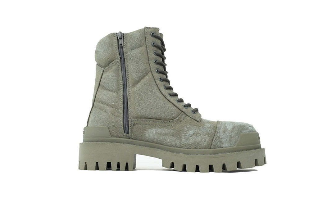 Balenciaga Combat Strike Boots Khaki Green