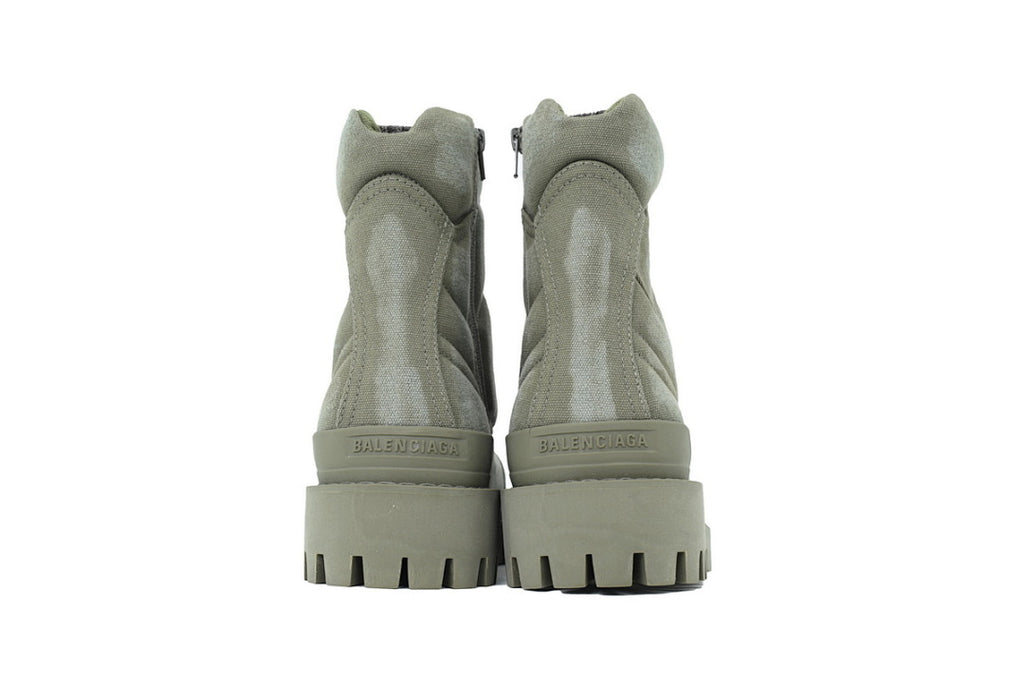 Balenciaga Combat Strike Boots Khaki Green