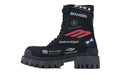 Balenciaga Skiwear Combat High Boots Black Multi Logo