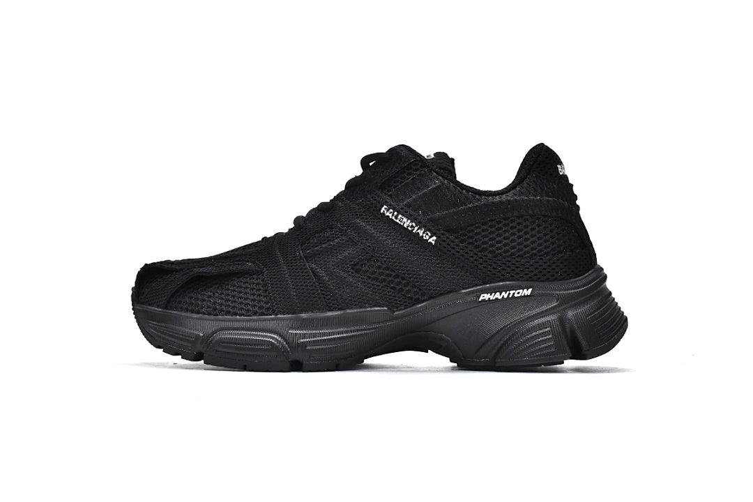 Balenciaga Phantom Sneaker All Black Mesh Running Shoes For Men Women