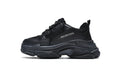 Balenciaga Triple S Sneaker All Black Chunky Dad Shoes For Men Women