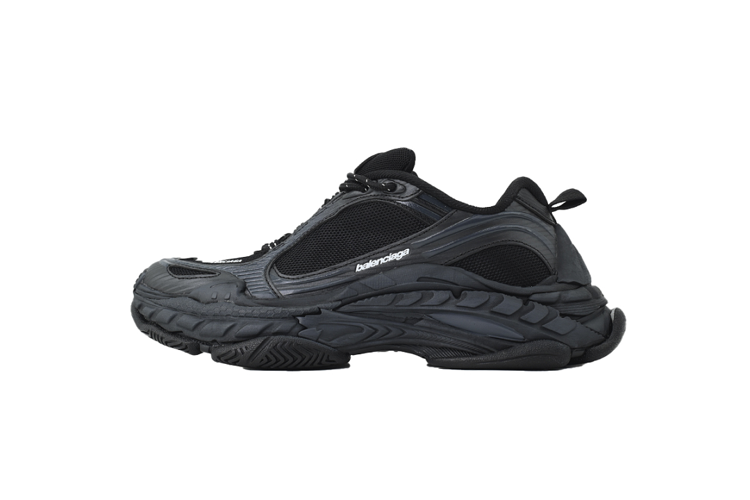Balenciaga Triple S 2.0 Sneaker All Black Mesh Chunky Dad Shoes